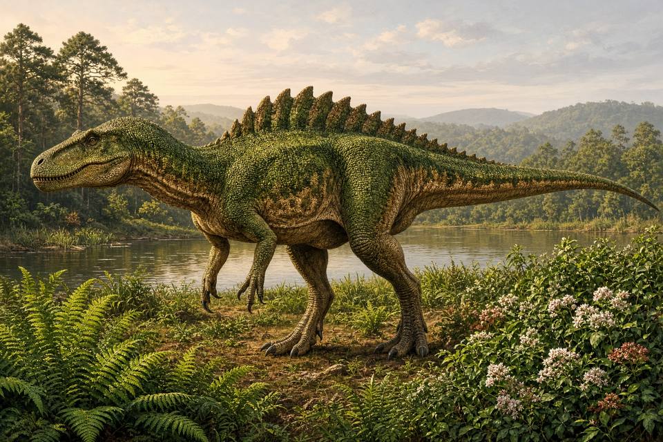 Original drawing of Acrocanthosaurus