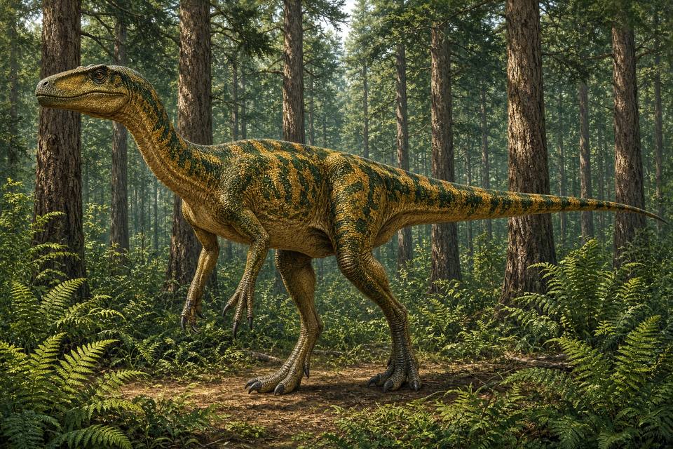 Original drawing of Afrovenator