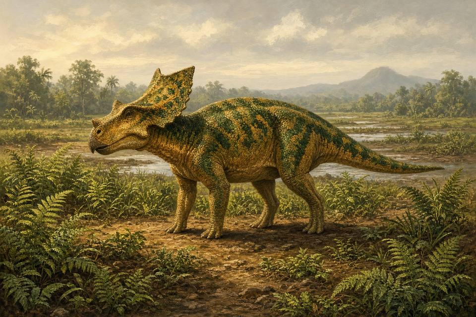 Original drawing of Ajkaceratops