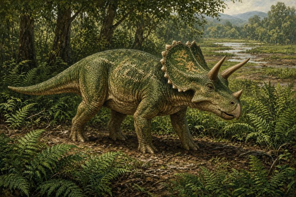 Original drawing of Albertaceratops