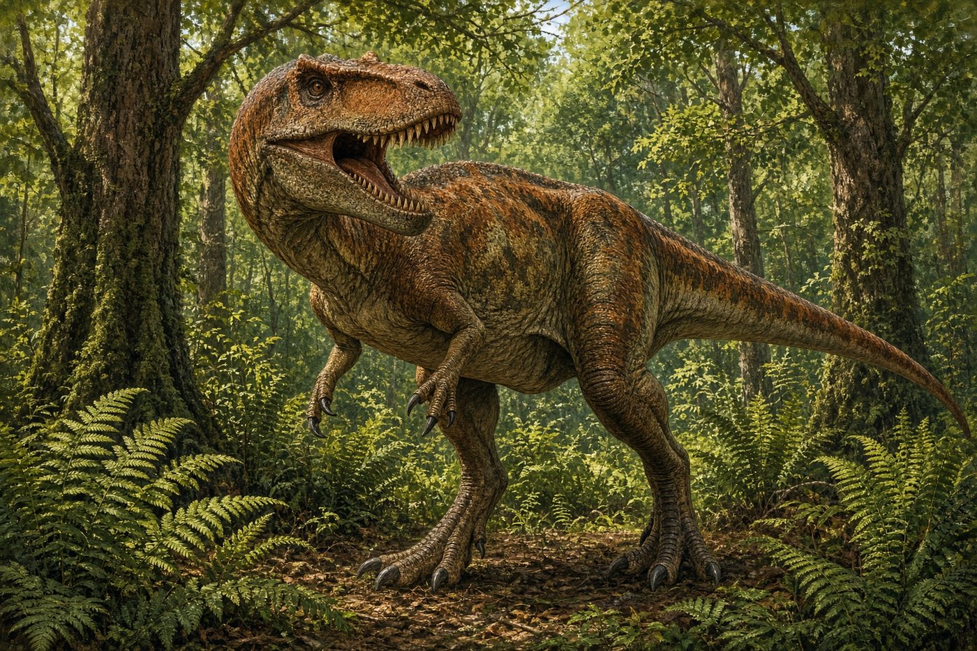 Original drawing of Allosaurus