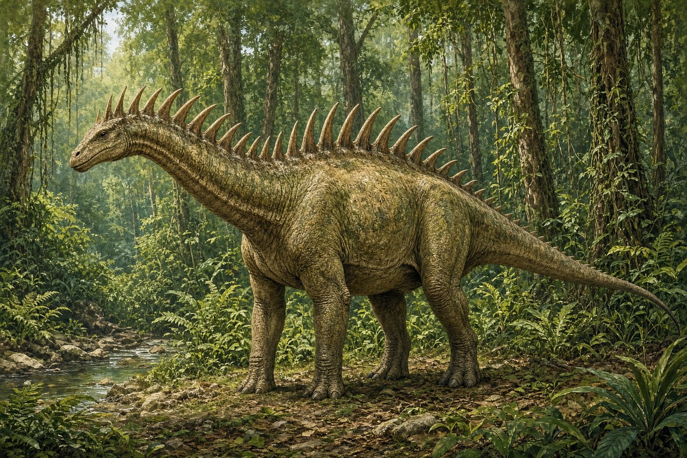 Original drawing of Amargasaurus