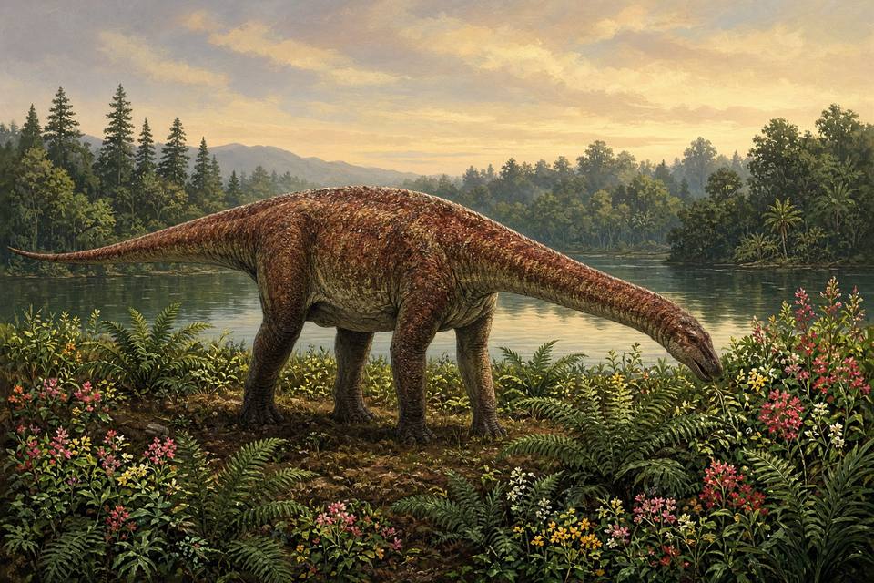 Original drawing of Amazonsaurus