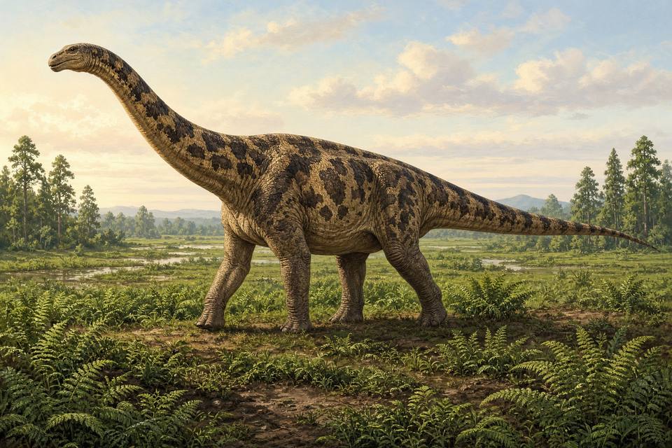 Original drawing of Ampelosaurus