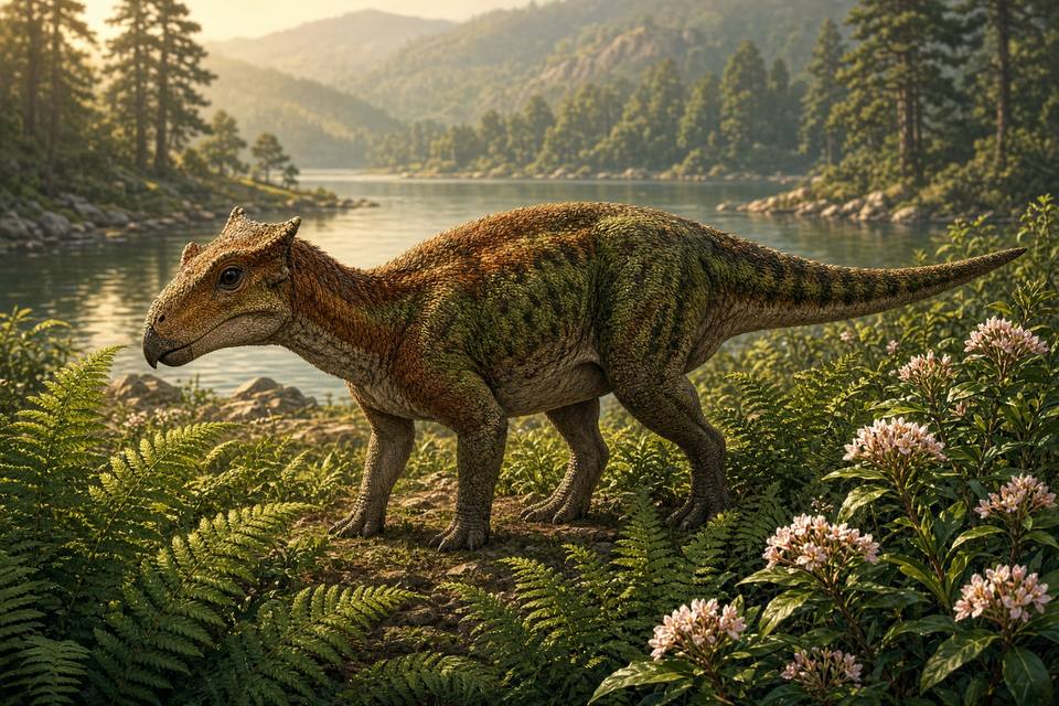 Original drawing of Auroraceratops