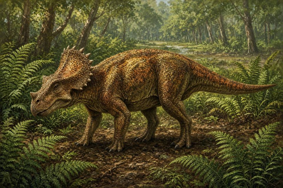 Original drawing of Avaceratops