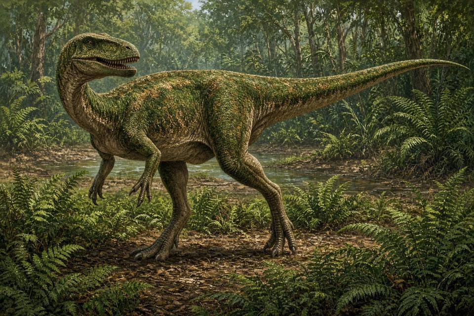Original drawing of Bahariasaurus