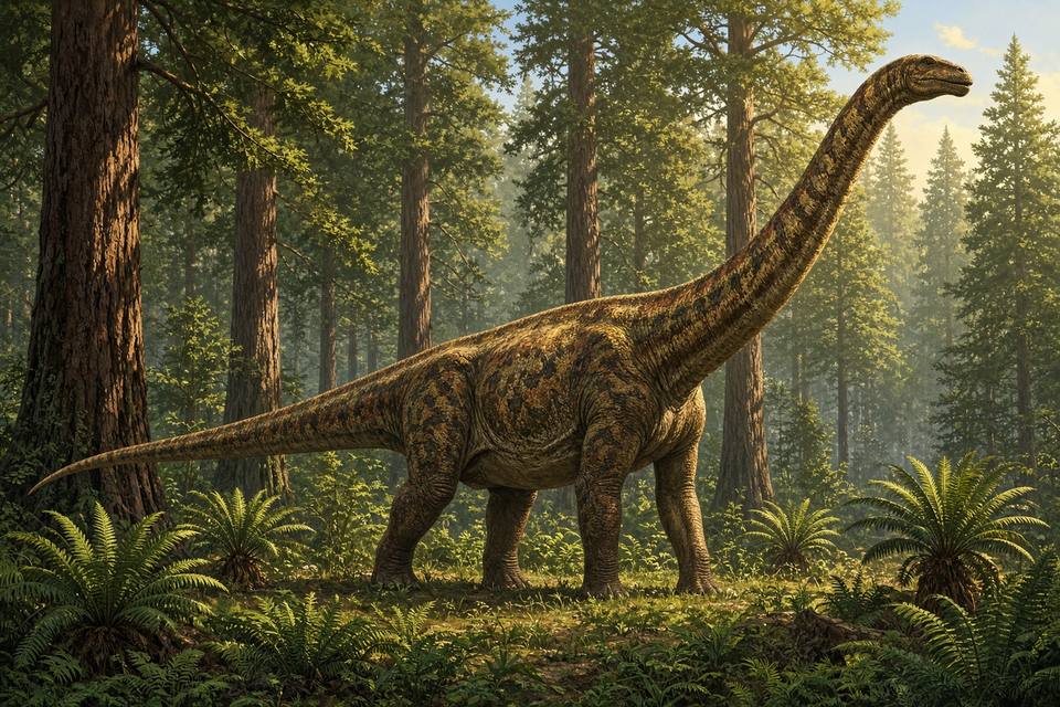 Original drawing of Barosaurus