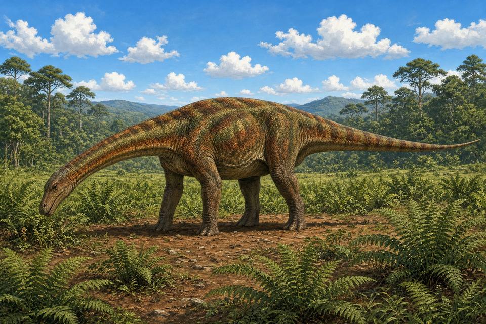 Original drawing of Bellusaurus