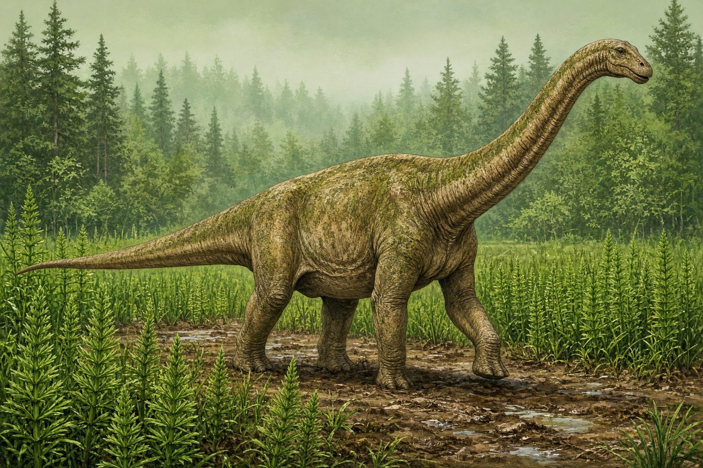 Original drawing of Brontosaurus