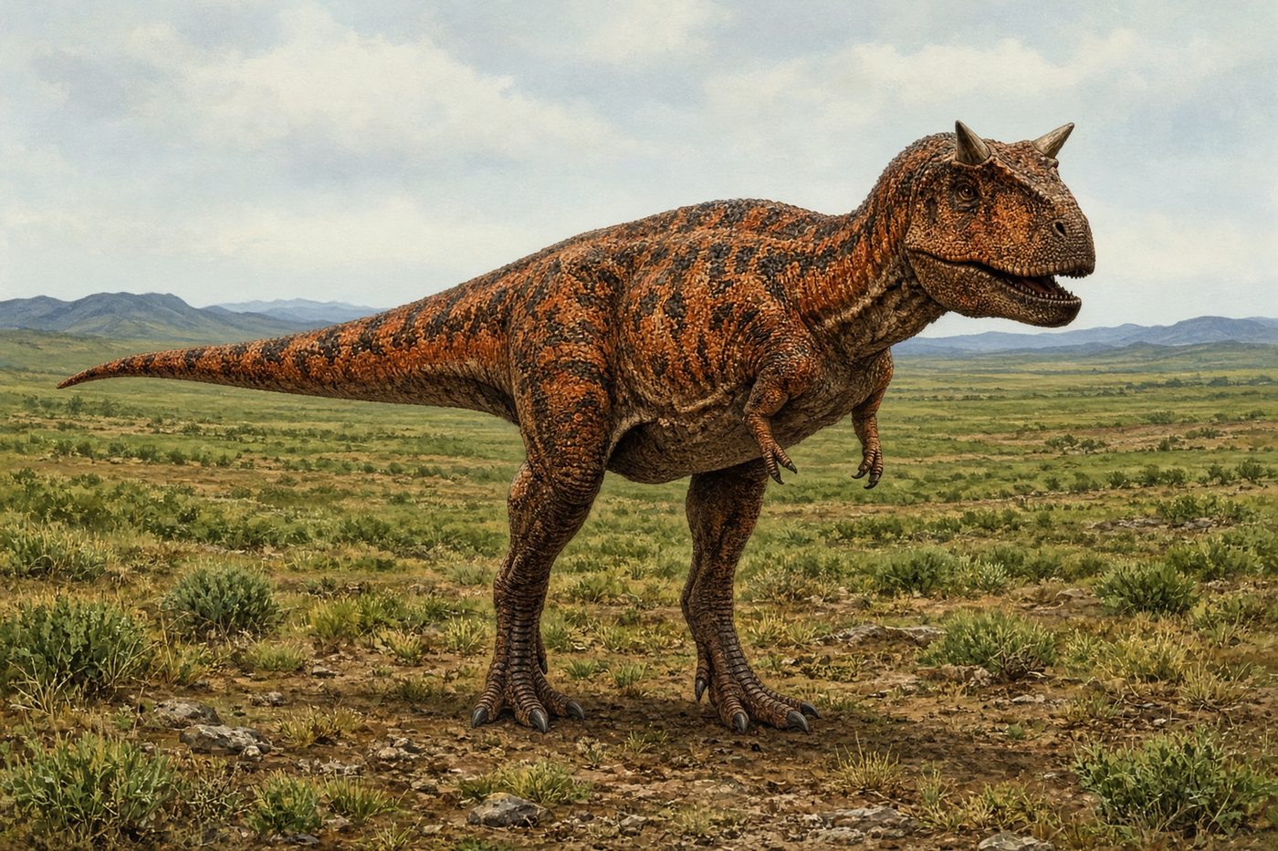 Original drawing of Carnotaurus