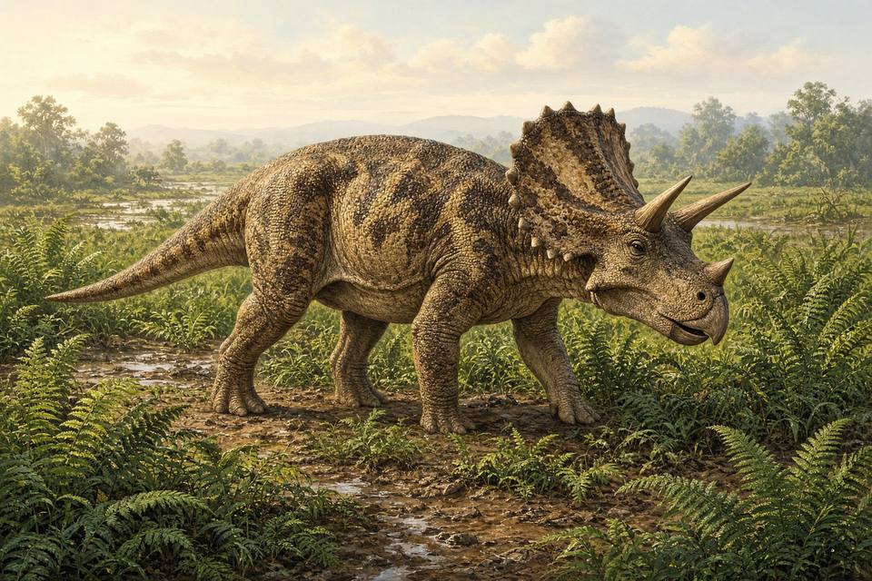 Original drawing of Chasmosaurus