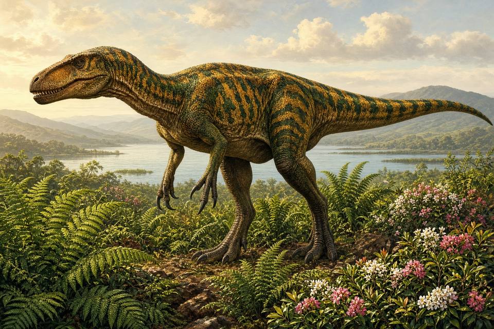 Original drawing of Chilantaisaurus