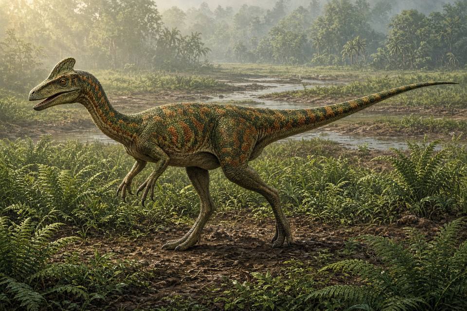 Original drawing of Corythoraptor