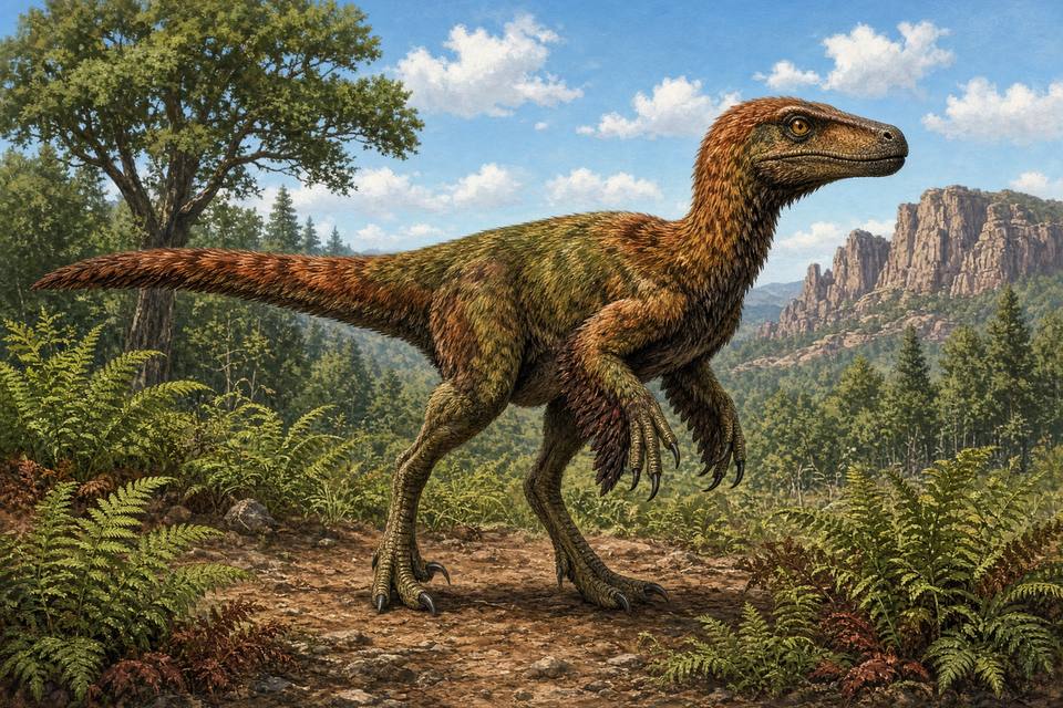 Original drawing of Deinonychus