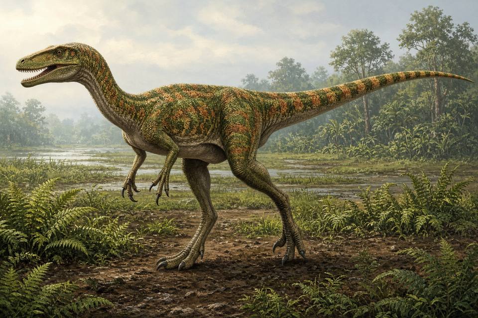 Original drawing of Deltadromeus