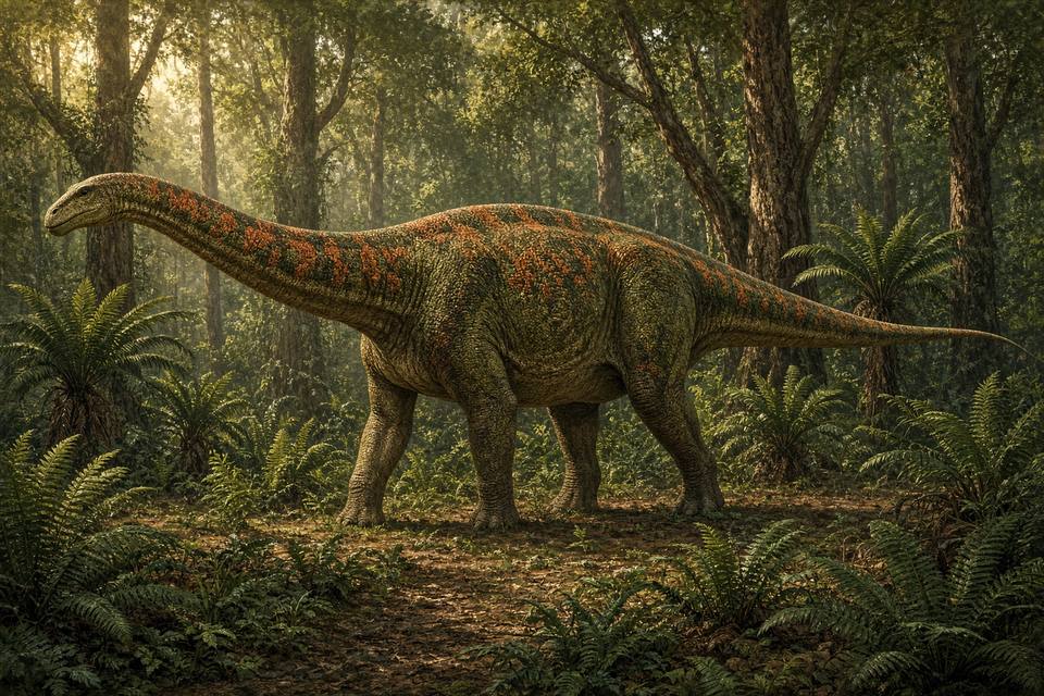 Original drawing of Dicraeosaurus