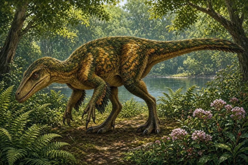 Original drawing of Dromaeosauroides