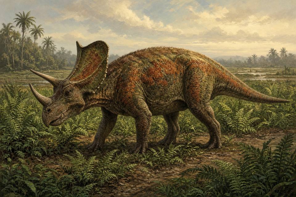 Original drawing of Einiosaurus