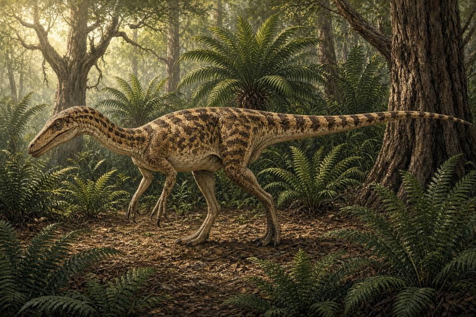Original drawing of Elaphrosaurus