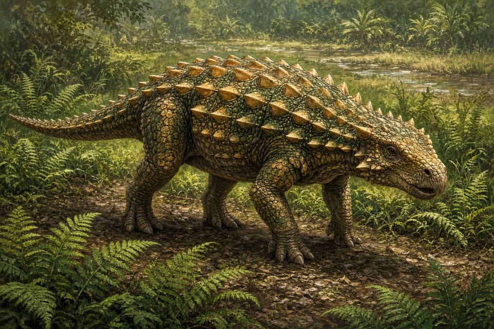 Original drawing of Euoplocephalus