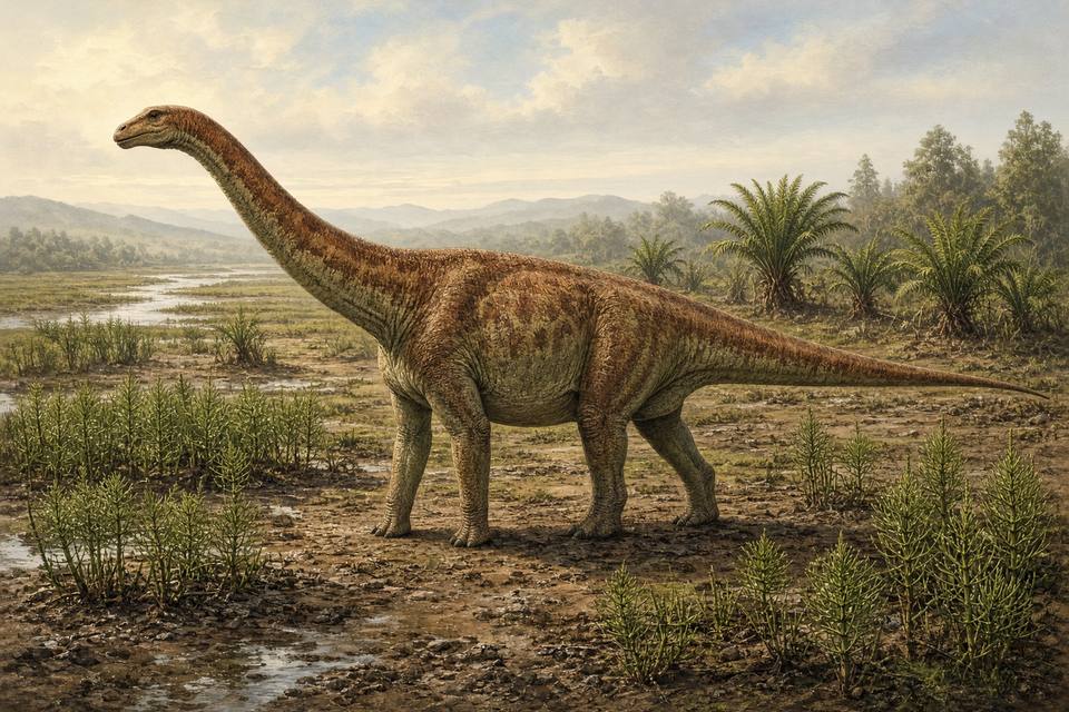 Original drawing of Euskelosaurus