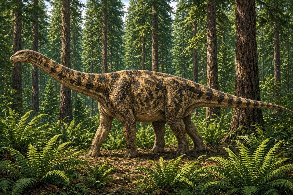 Original drawing of Ferganasaurus