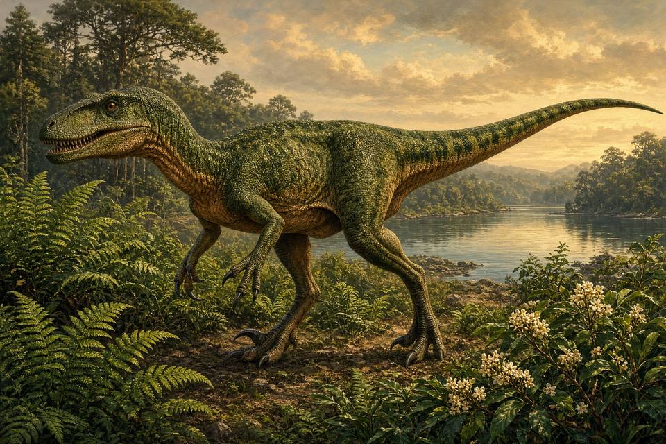 Original drawing of Fukuiraptor