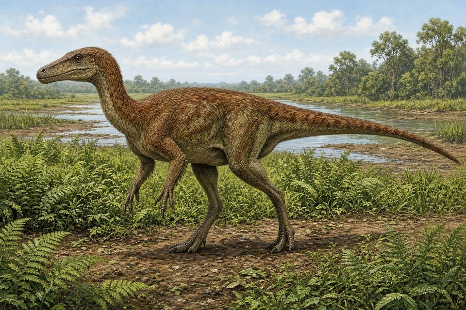 Original drawing of Garudimimus