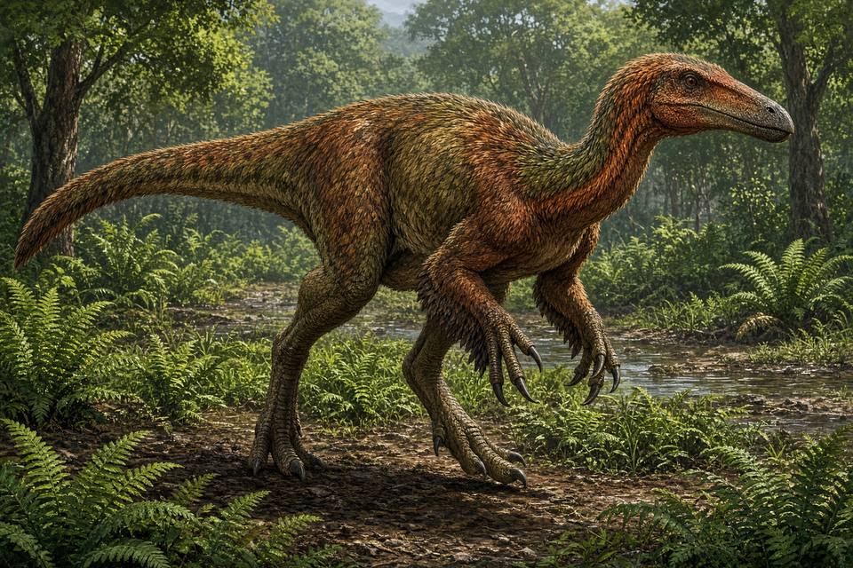 Original drawing of Gigantoraptor