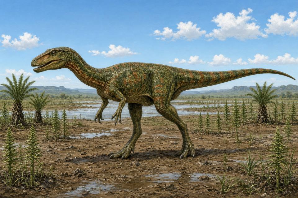 Original drawing of Halticosaurus