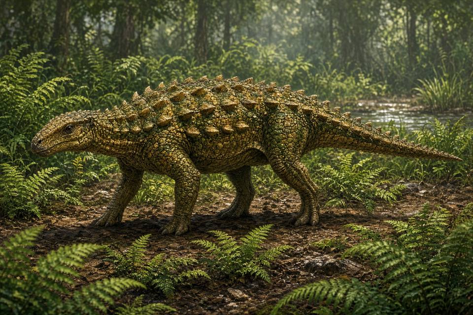Original drawing of Heishansaurus