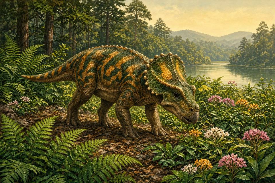 Original drawing of Helioceratops