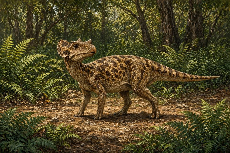 Original drawing of Hualianceratops