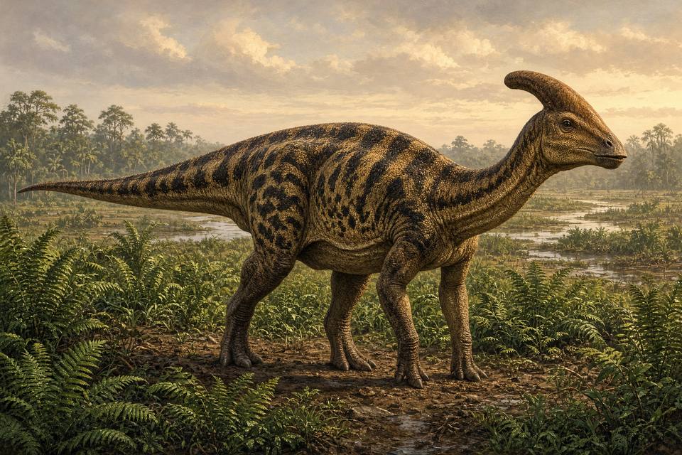 Original drawing of Hypacrosaurus