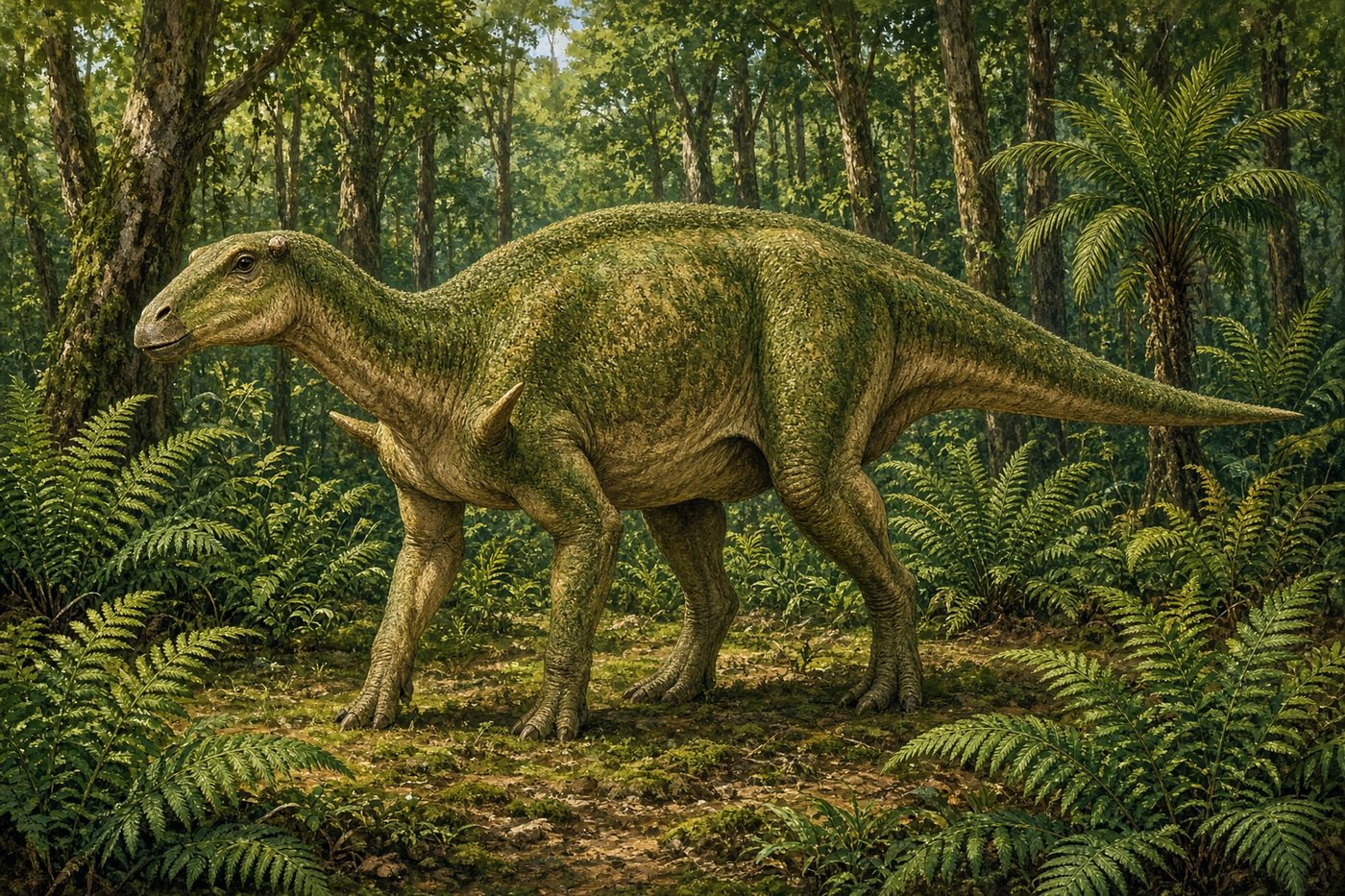 Original drawing of Iguanodon