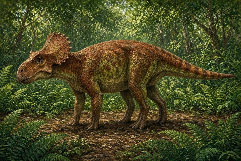 Original drawing of Ischioceratops
