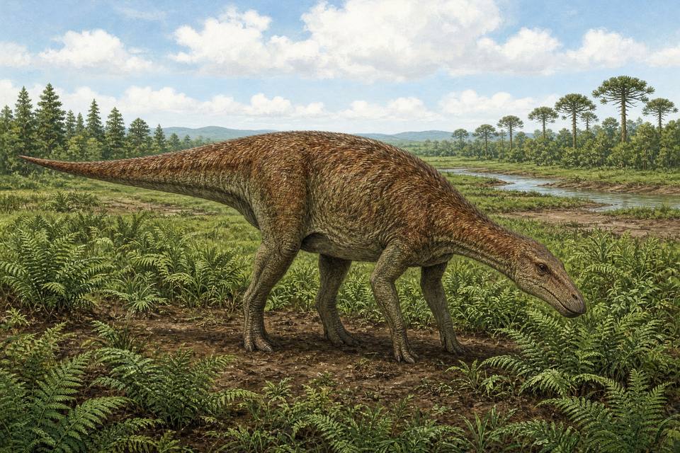 Original drawing of Jaxartosaurus