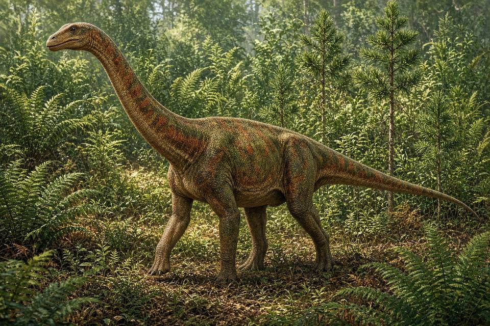 Original drawing of Jingshanosaurus