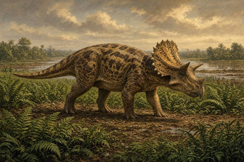Original drawing of Judiceratops