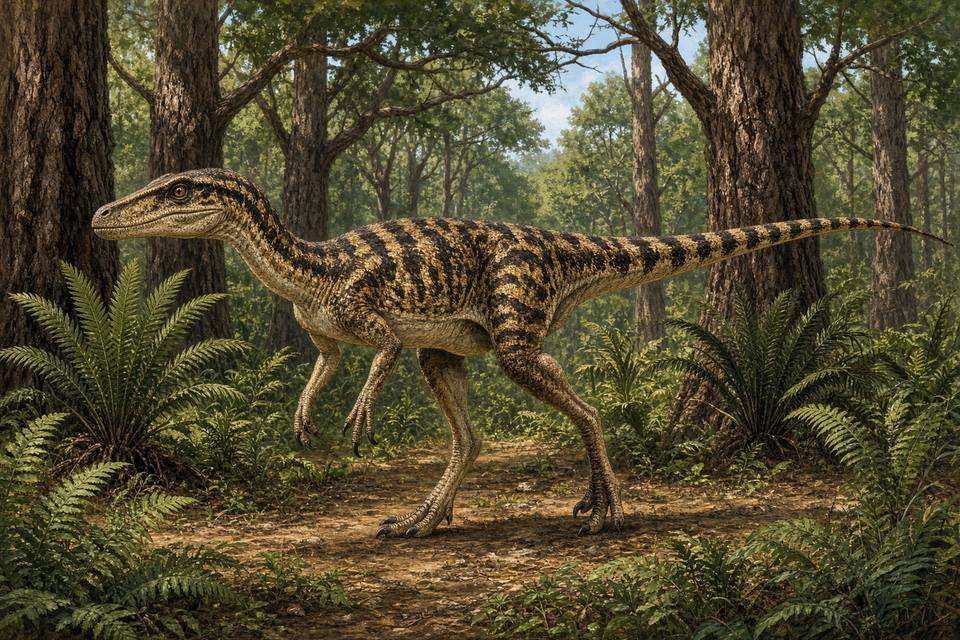 Original drawing of Juravenator