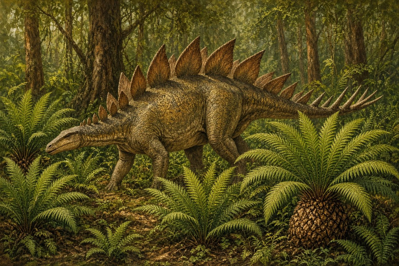 Original drawing of Kentrosaurus