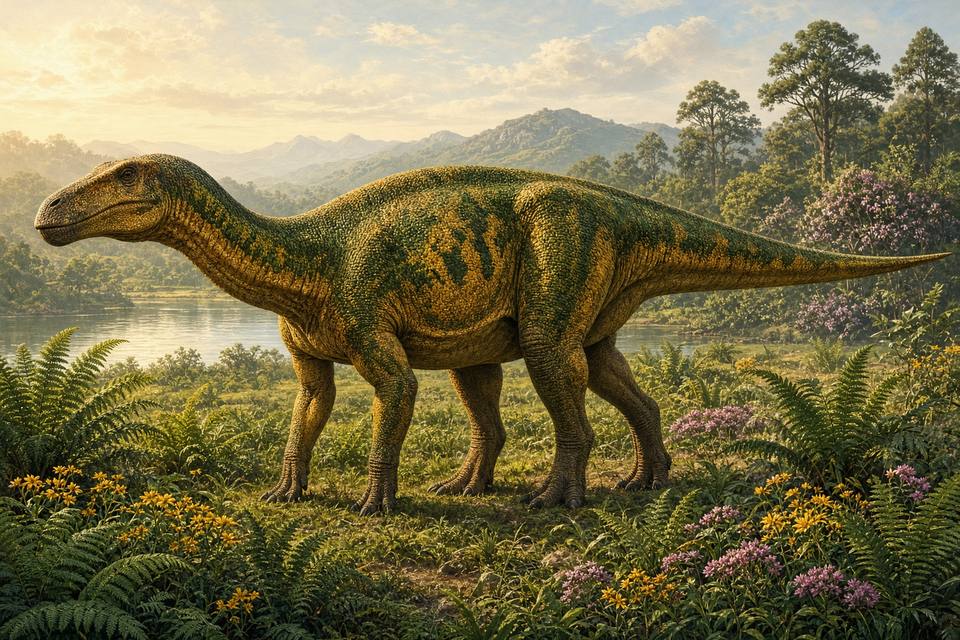 Original drawing of Lanzhousaurus