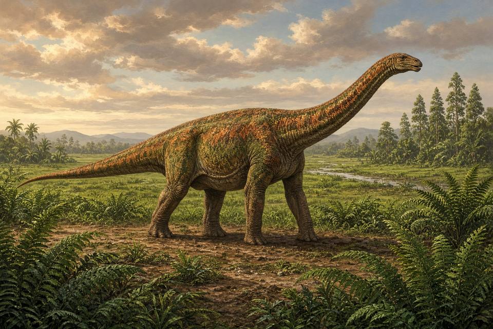 Original drawing of Laplatasaurus