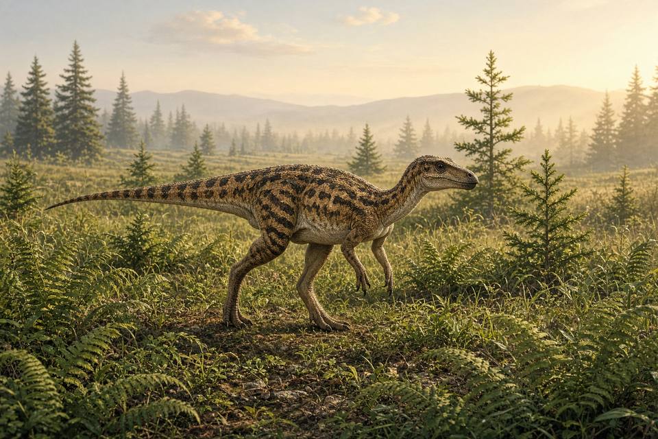 Original drawing of Laquintasaura