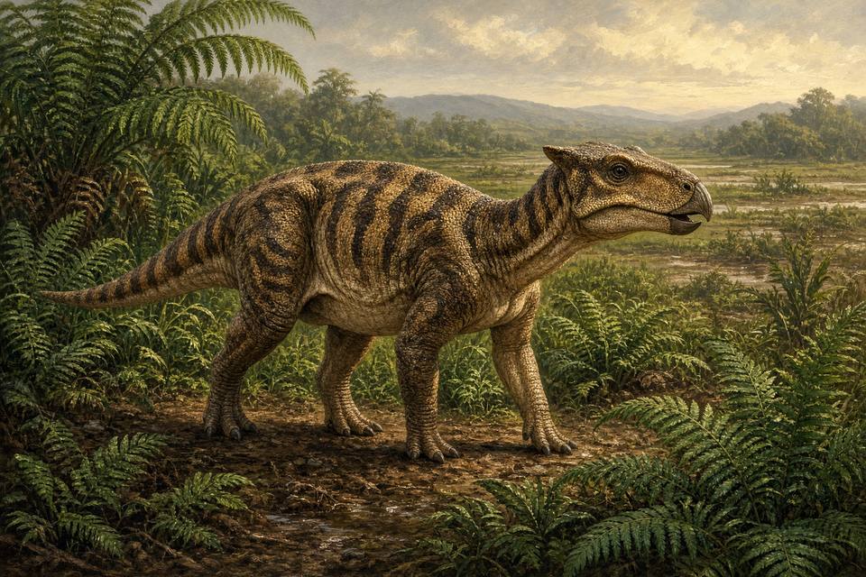 Original drawing of Leptoceratops