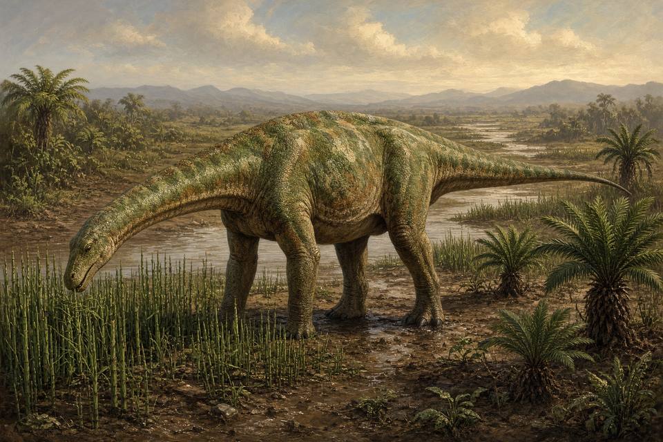 Original drawing of Lessemsaurus