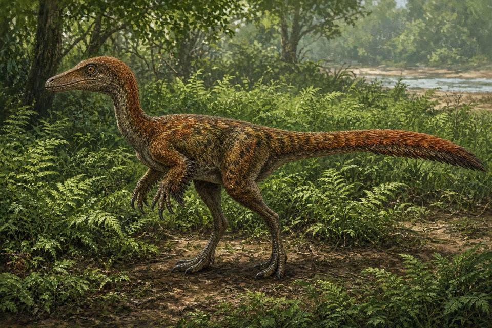 Original drawing of Luanchuanraptor