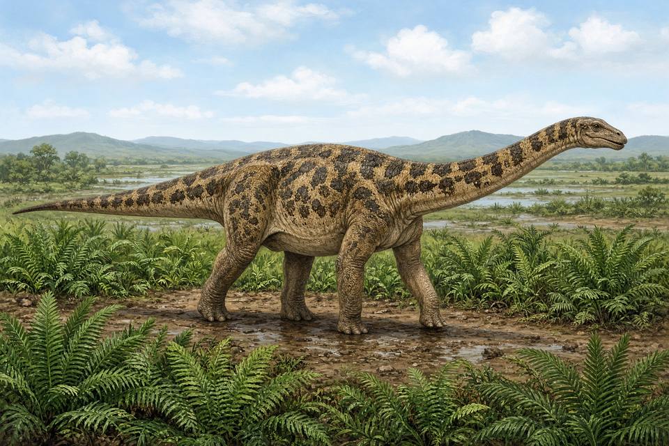 Original drawing of Magyarosaurus