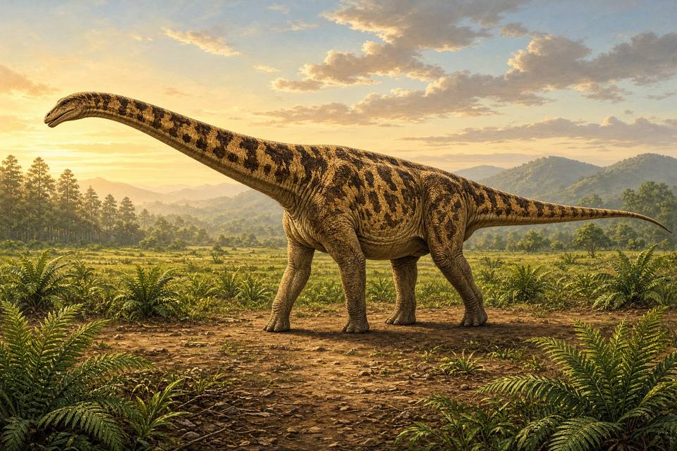 Original drawing of Mamenchisaurus